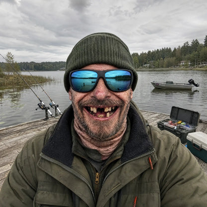 Frosty Face Fishing Mask