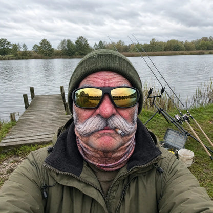 Frosty Face Fishing Mask