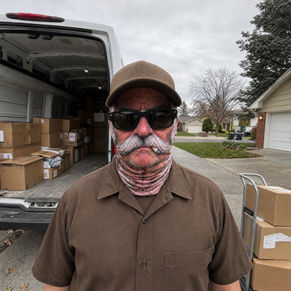 Frosty Face Delivery Mask - Moustache Mario