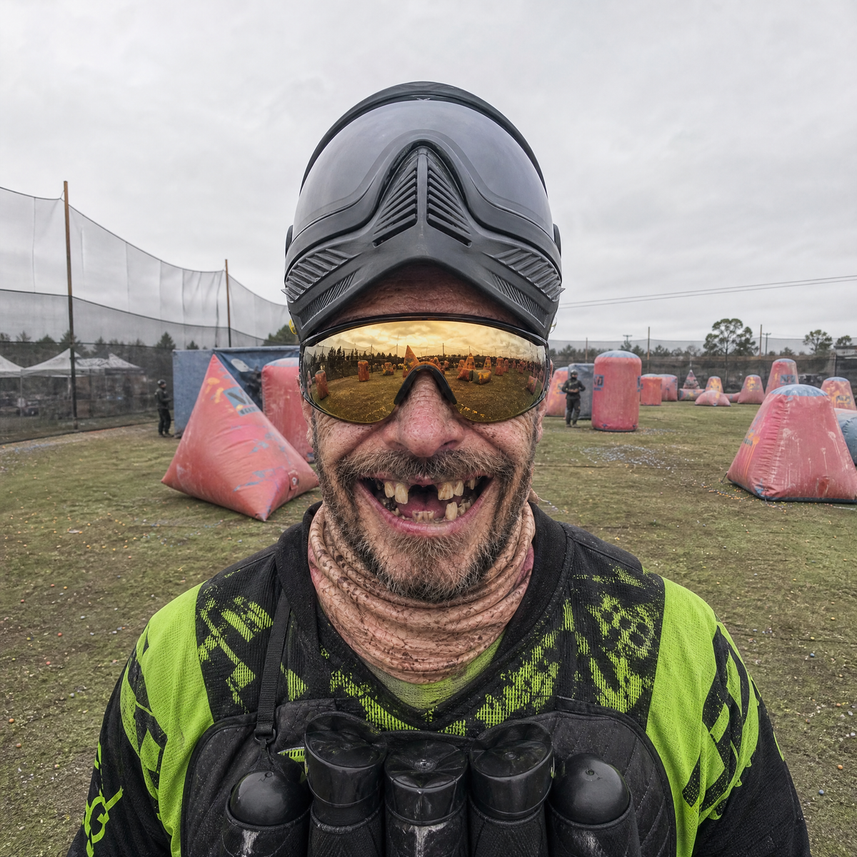 Frosty Face Paintball Mask - Toothless Tony
